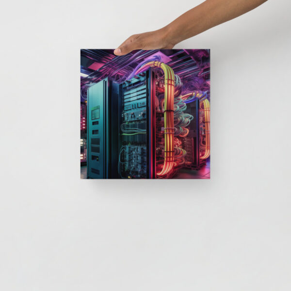 Verdant Resilience: Nature’s Embrace Over Technological Remnants Print Four - Image 3