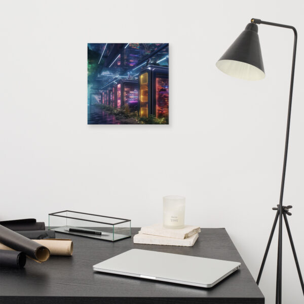 Verdant Resilience: Nature’s Embrace Over Technological Remnants Print Eight - Image 15