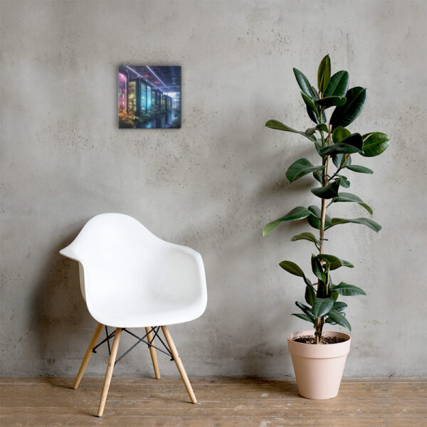 Verdant Resilience: Nature's Embrace Over Technological Remnants Print One - Image 4