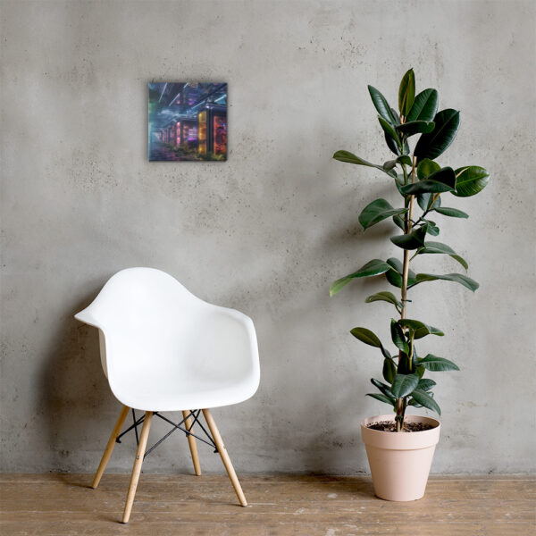 Verdant Resilience: Nature’s Embrace Over Technological Remnants Print Eight - Image 12