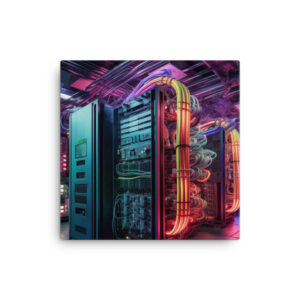 Verdant Resilience: Nature’s Embrace Over Technological Remnants Print Four