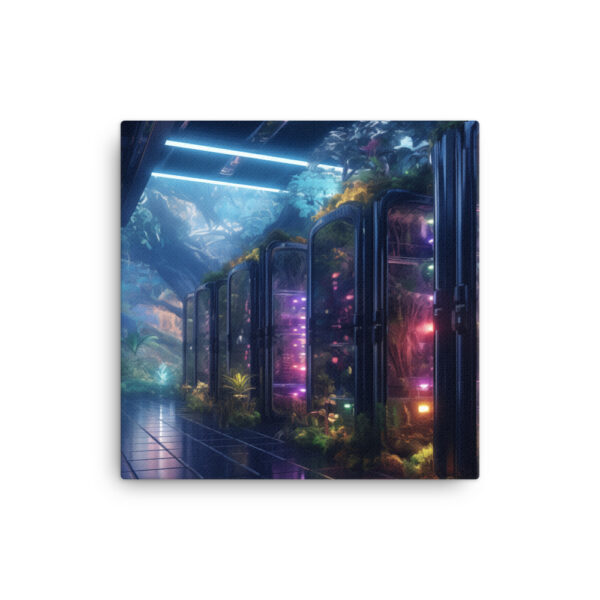 Verdant Resilience: Nature's Embrace Over Technological Remnants Print Six - Image 2