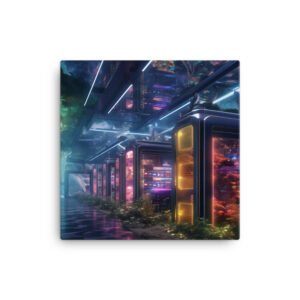 Verdant Resilience: Nature’s Embrace Over Technological Remnants Print Eight
