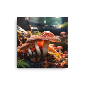 Mystical Mycelium: A Collection of Enchanted Forest Fungi Print Six