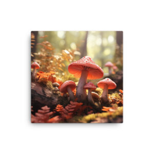 Mystical Mycelium: A Collection of Enchanted Forest Fungi Print Eight