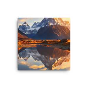 Alpine Majesty: A Collection of Breathtaking Mountain Sunsets Print One