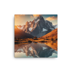 Alpine Majesty: A Collection of Breathtaking Mountain Sunsets Print Six