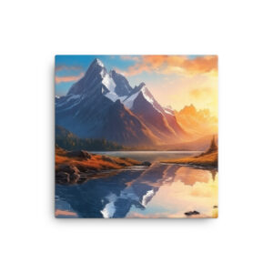 Alpine Majesty: A Collection of Breathtaking Mountain Sunsets Print Seven
