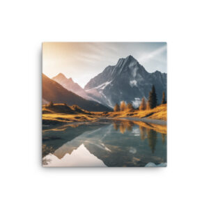 Alpine Majesty: A Collection of Breathtaking Mountain Sunsets Print Nine