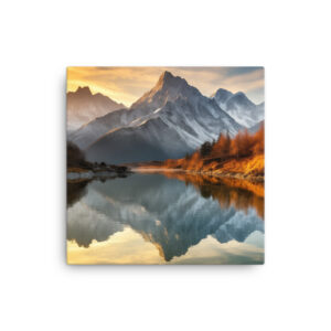 Alpine Majesty: A Collection of Breathtaking Mountain Sunsets Print Eleven