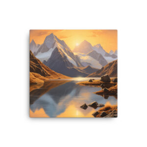 Alpine Majesty: A Collection of Breathtaking Mountain Sunsets Print Seventeen