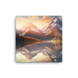 Alpine Majesty: A Collection of Breathtaking Mountain Sunsets Print Twenty-Three