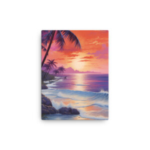 Tropical Twilight: A Collection of Luminous Beach Sunsets Print Three