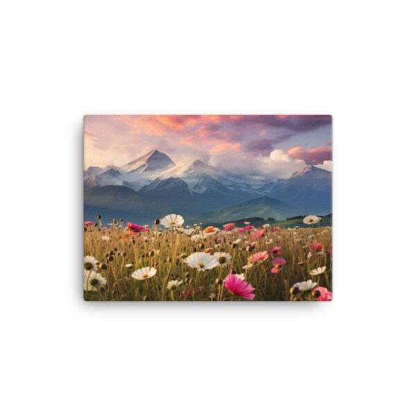 Meadow Whispers: A Collection of Vibrant Mountain Meadows Print One