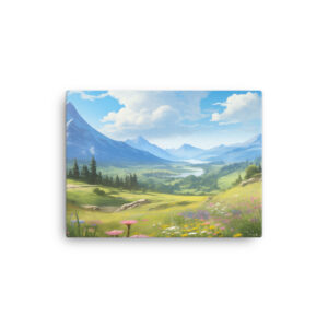 Meadow Whispers: A Collection of Vibrant Mountain Meadows Print Two