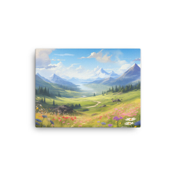 Meadow Whispers: A Collection of Vibrant Mountain Meadows Print Three