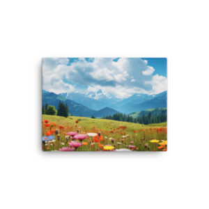 Meadow Whispers: A Collection of Vibrant Mountain Meadows Print Four