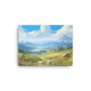 Meadow Whispers: A Collection of Vibrant Mountain Meadows Print Five