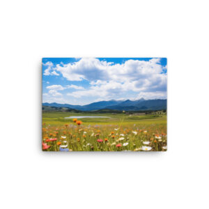 Meadow Whispers: A Collection of Vibrant Mountain Meadows Print Six