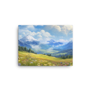 Meadow Whispers: A Collection of Vibrant Mountain Meadows Print Seven