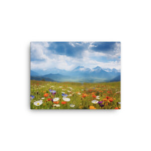 Meadow Whispers: A Collection of Vibrant Mountain Meadows Print Ten