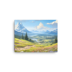 Meadow Whispers: A Collection of Vibrant Mountain Meadows Print Eighteen