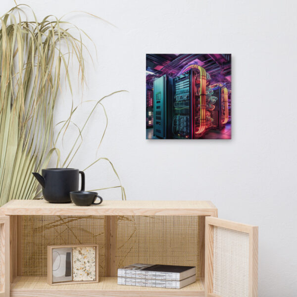 Verdant Resilience: Nature’s Embrace Over Technological Remnants Print Four - Image 11