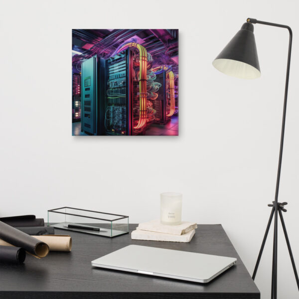 Verdant Resilience: Nature’s Embrace Over Technological Remnants Print Four - Image 10