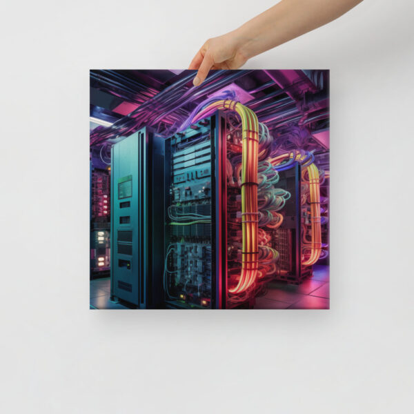 Verdant Resilience: Nature’s Embrace Over Technological Remnants Print Four - Image 12