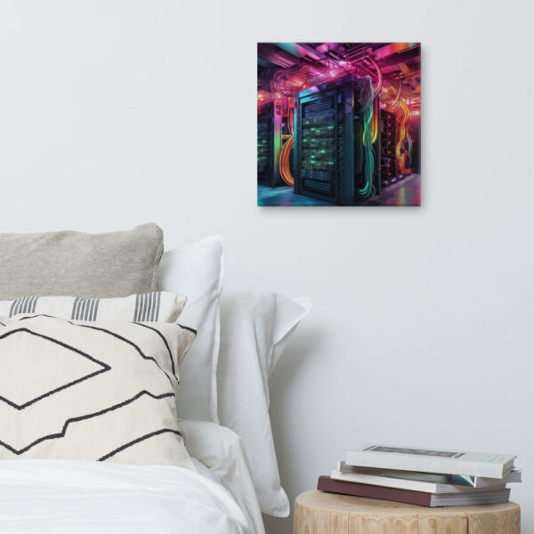 Verdant Resilience: Nature’s Embrace Over Technological Remnants Print Five - Image 6
