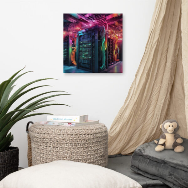 Verdant Resilience: Nature’s Embrace Over Technological Remnants Print Five - Image 4