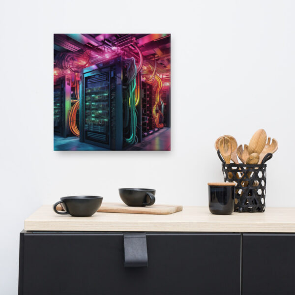 Verdant Resilience: Nature’s Embrace Over Technological Remnants Print Five - Image 5