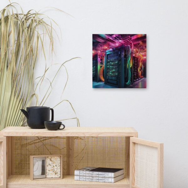 Verdant Resilience: Nature’s Embrace Over Technological Remnants Print Five - Image 7
