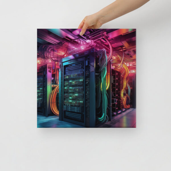 Verdant Resilience: Nature’s Embrace Over Technological Remnants Print Five - Image 3