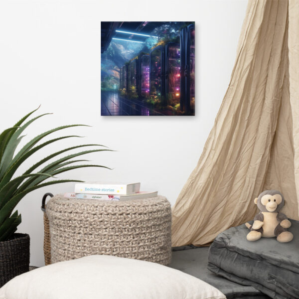 Verdant Resilience: Nature's Embrace Over Technological Remnants Print Six - Image 4