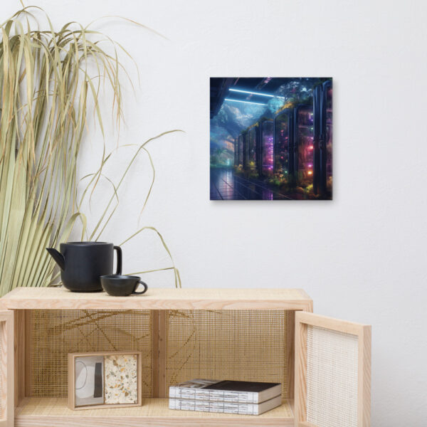 Verdant Resilience: Nature's Embrace Over Technological Remnants Print Six - Image 6