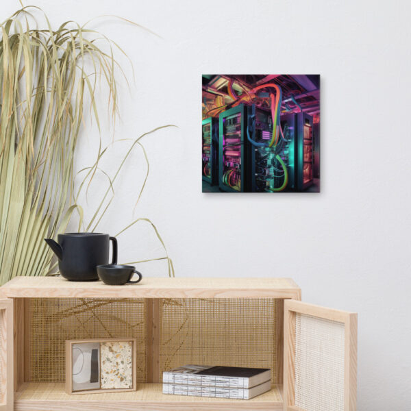 Verdant Resilience: Nature's Embrace Over Technological Remnants Print Seven - Image 7
