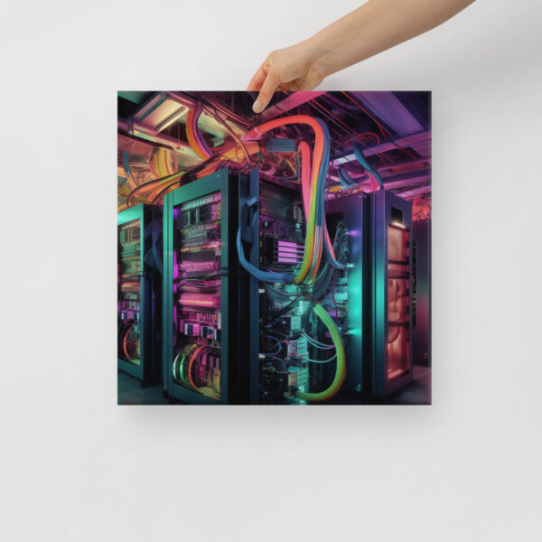 Verdant Resilience: Nature's Embrace Over Technological Remnants Print Seven - Image 10