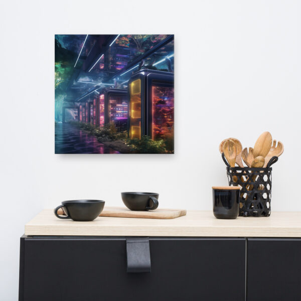 Verdant Resilience: Nature’s Embrace Over Technological Remnants Print Eight - Image 6
