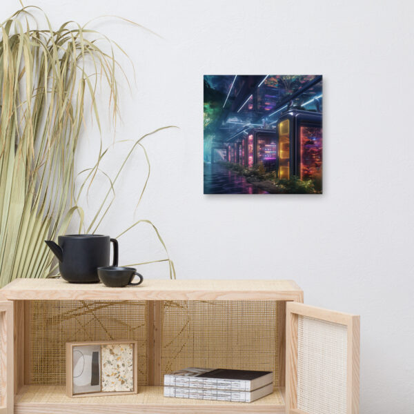 Verdant Resilience: Nature’s Embrace Over Technological Remnants Print Eight - Image 9
