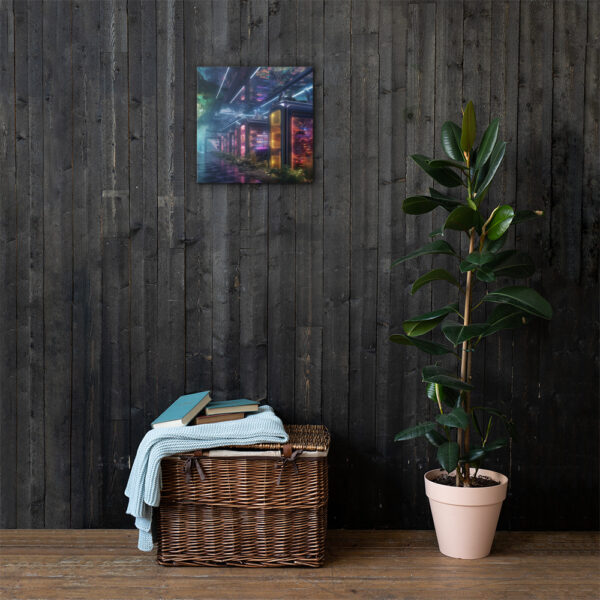 Verdant Resilience: Nature’s Embrace Over Technological Remnants Print Eight - Image 5