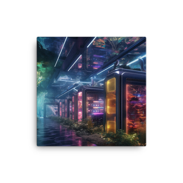 Verdant Resilience: Nature’s Embrace Over Technological Remnants Print Eight - Image 2
