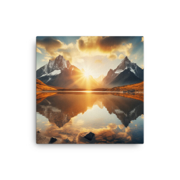 Alpine Majesty: A Collection of Breathtaking Mountain Sunsets Print Three - Image 2