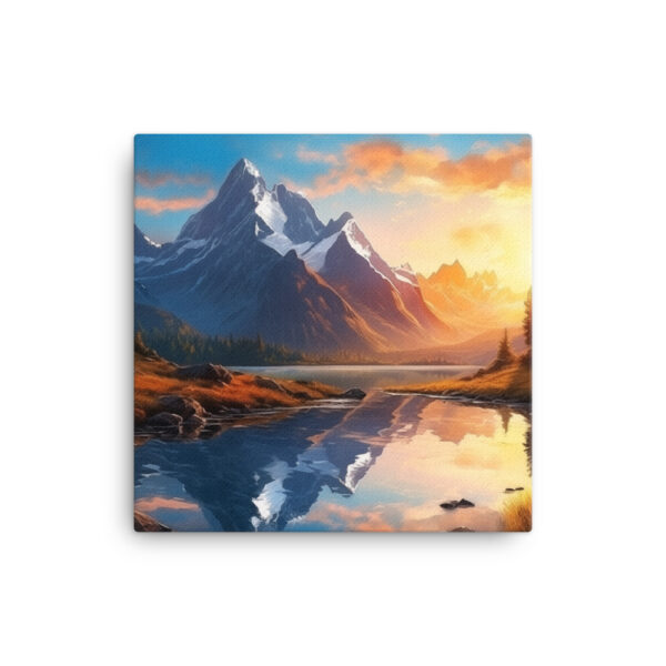 Alpine Majesty: A Collection of Breathtaking Mountain Sunsets Print Seven - Image 2