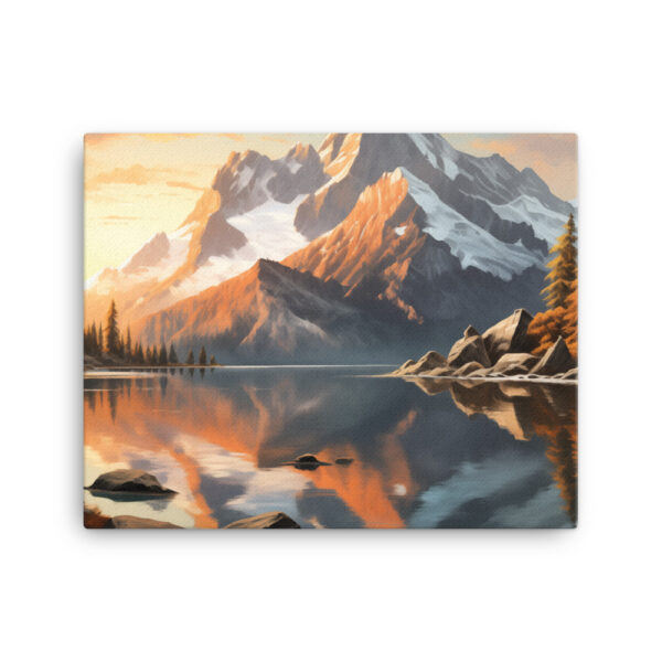 Alpine Majesty: A Collection of Breathtaking Mountain Sunsets Print Four - Image 2
