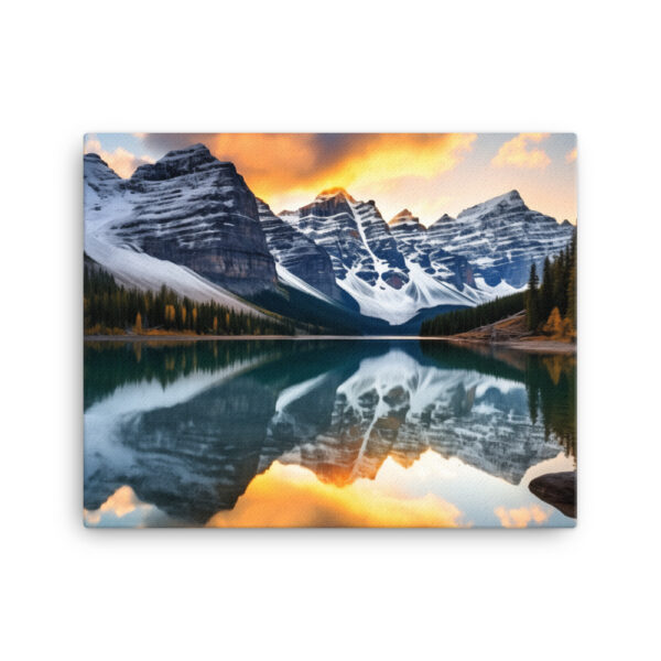 Alpine Majesty: A Collection of Breathtaking Mountain Sunsets Print Twenty - Image 2