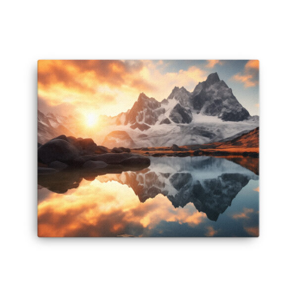 Alpine Majesty: A Collection of Breathtaking Mountain Sunsets Print Twenty-One - Image 2
