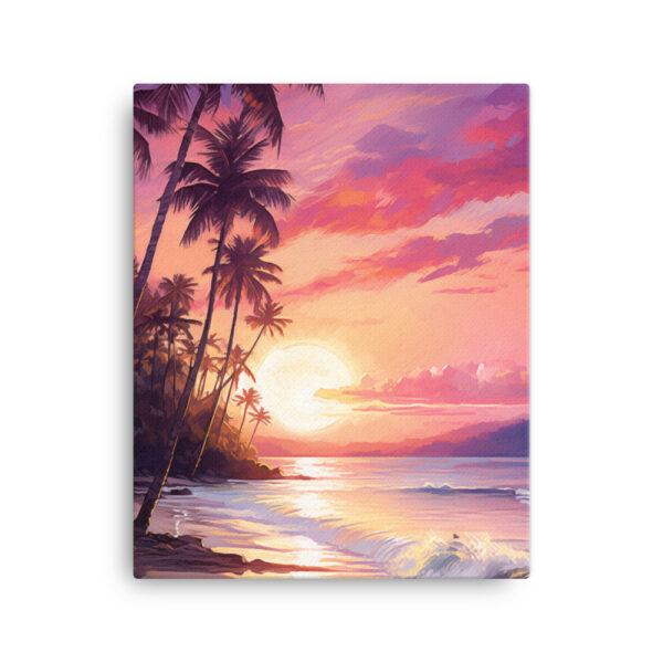 Tropical Twilight: A Collection of Luminous Beach Sunsets Print Four - Image 2