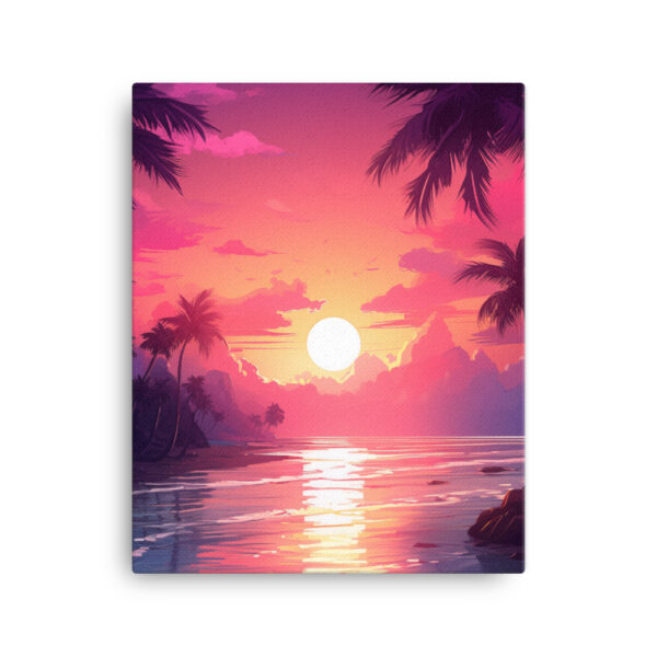 Tropical Twilight: A Collection of Luminous Beach Sunsets Print Six - Image 2