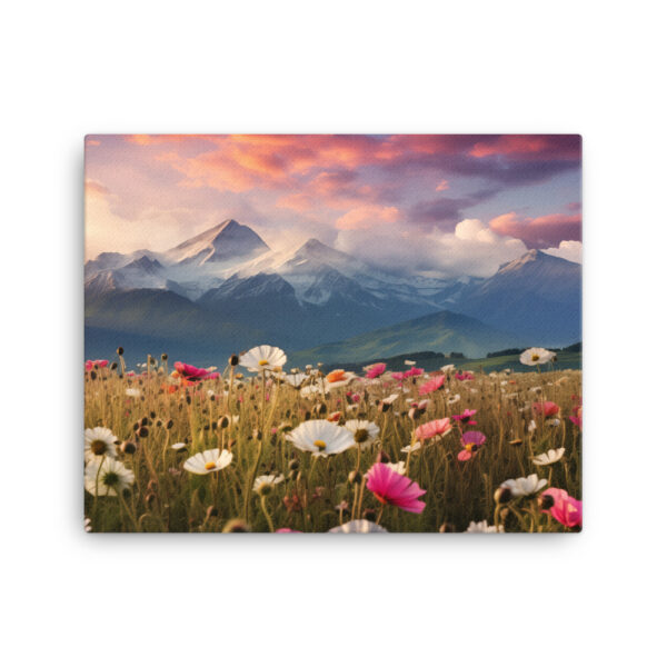 Meadow Whispers: A Collection of Vibrant Mountain Meadows Print One - Image 2